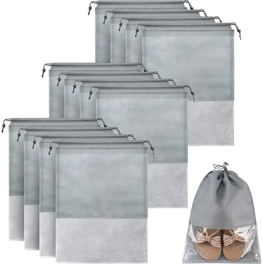 Set Of 5 Travel Shoe Pouches