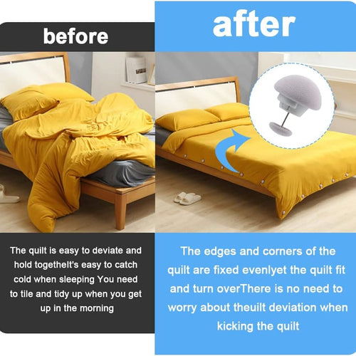 [ 4Pcs ] Premium Mushroom-Style Bedsheet Clips