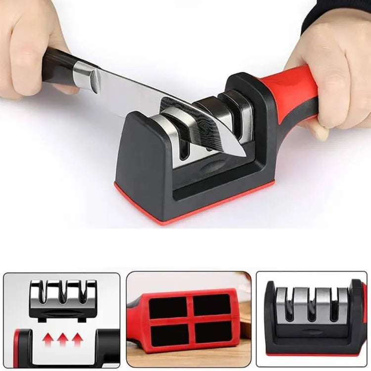 3-In-1 Diamond Coated Knife Sharpener