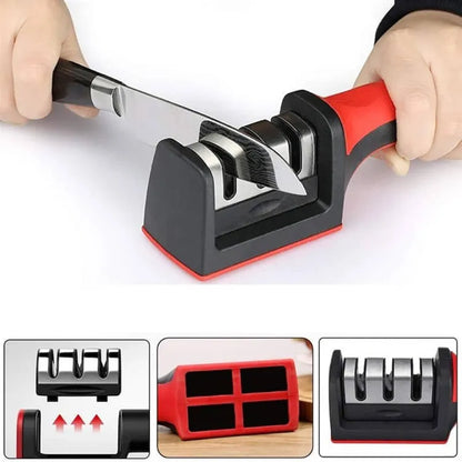 3-In-1 Diamond Coated Knife Sharpener