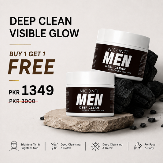 Buy 1 Get 1 FREE – Niconi Men Enzyme De-Tan Pack (300g Each)