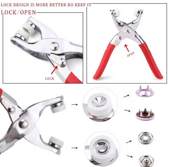 Steel-Grip™ Master Plier Set with [50 buttons]