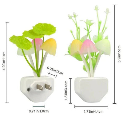 [ 2Pcs ] GlowGuard™ Mushroom Sensor Night Light Random Color
